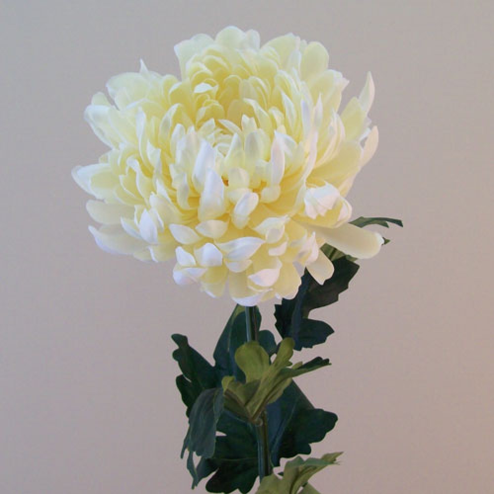 Artificial Bloom Chrysanthemums Cream 90cm Artificial Flowers